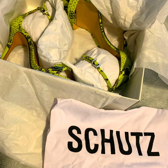 Schutz Neon Stiletto Heel Sandal - Picture 6 of 7